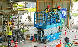 อบรมรถกระเช้า Boom Lift และ X-Lift